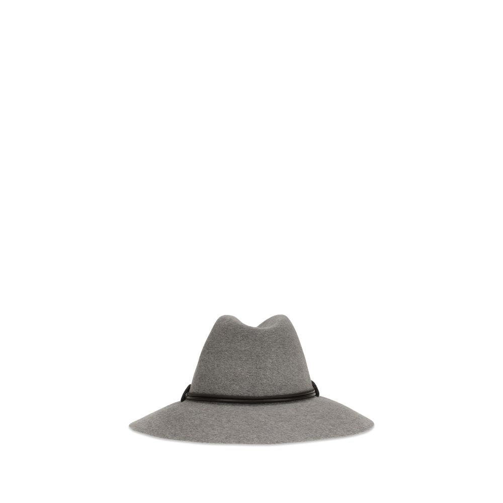 Brunello Cucinelli Gray Eco Fabric Fedora
