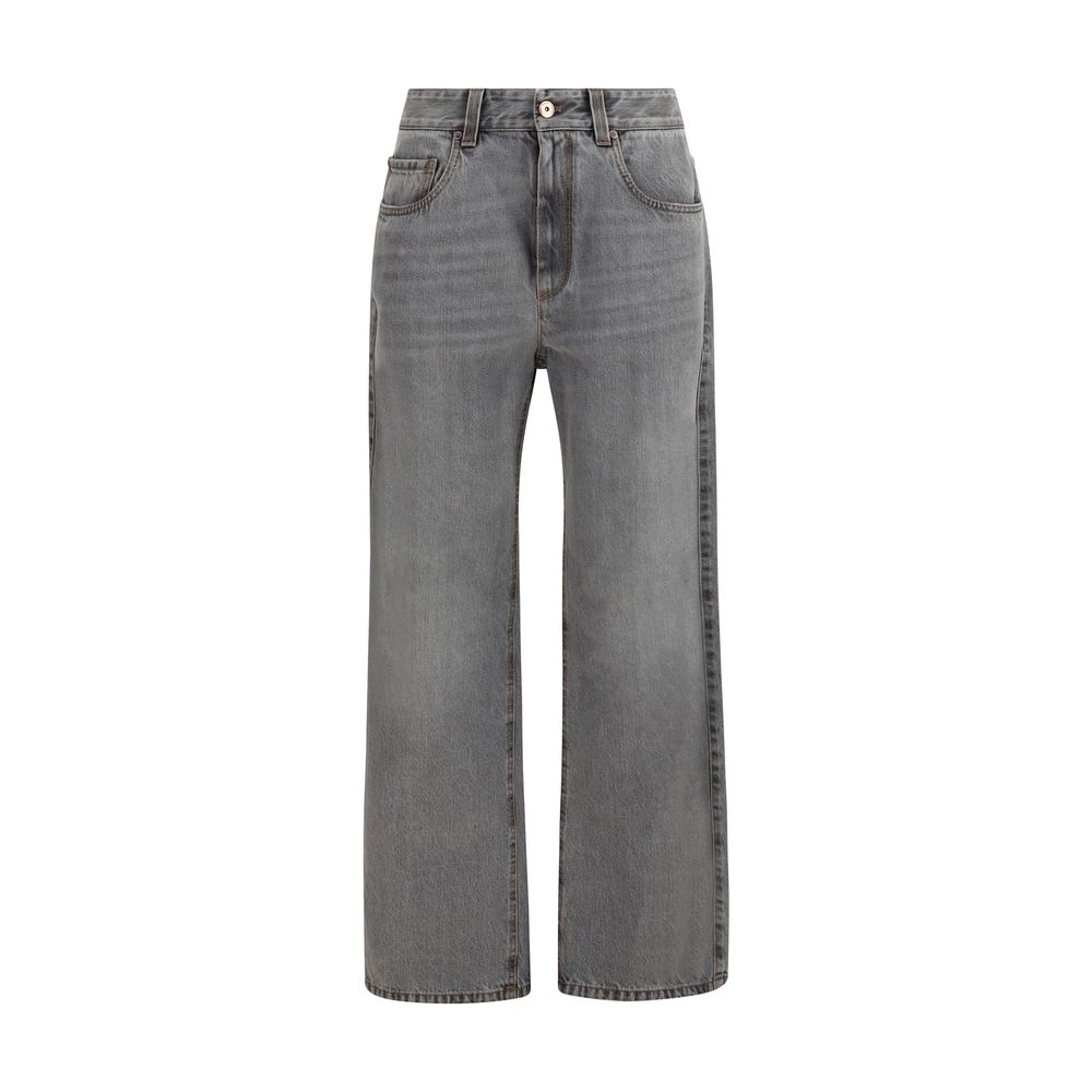 Brunello Cucinelli Gray Cotton Jeans Denim