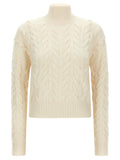 Max Mara White Wool Cardigan