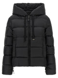 Max Mara Black Polyester Full-Length Jacket