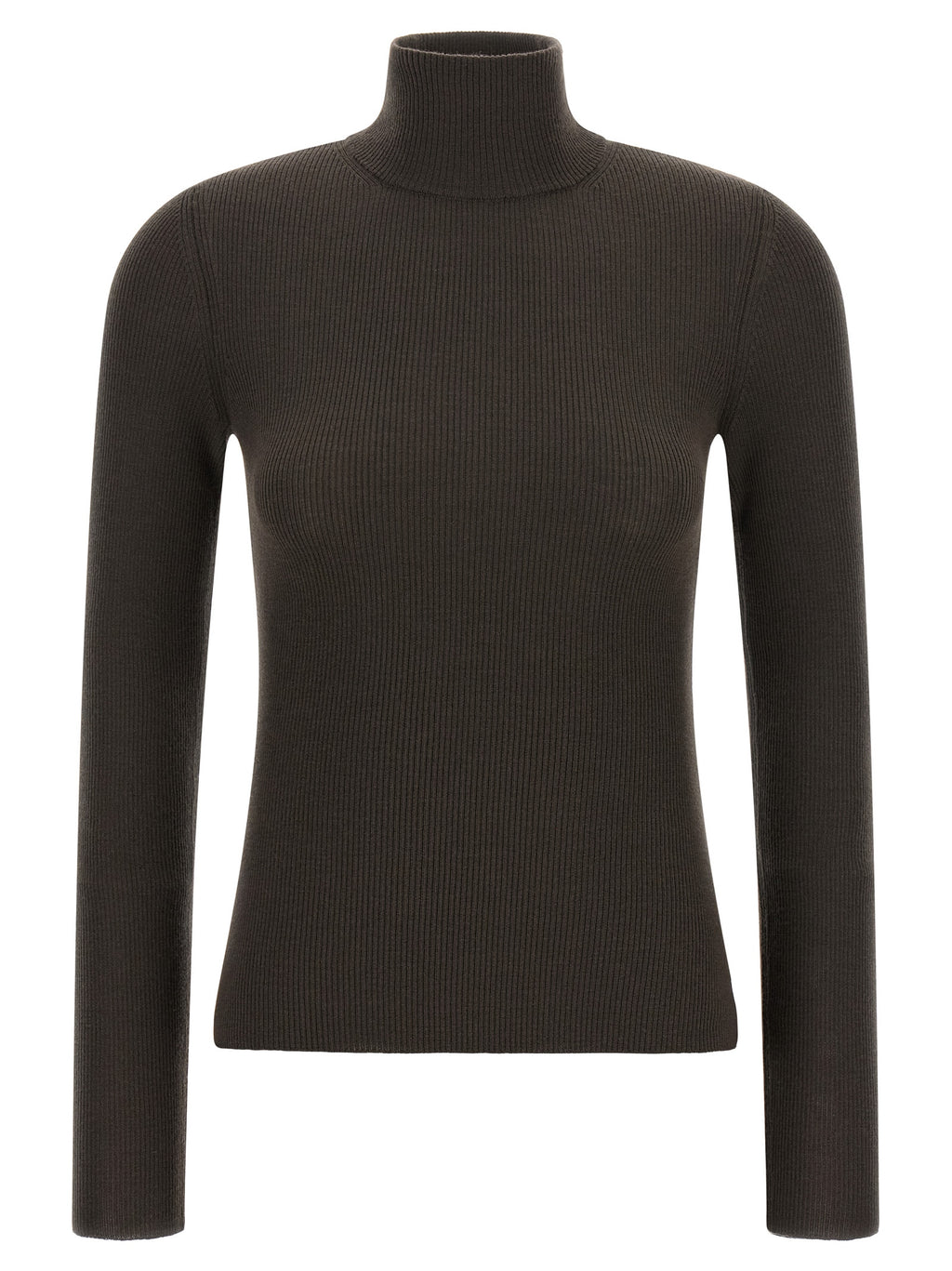 Max Mara Brown Virgin Wool Cardigan