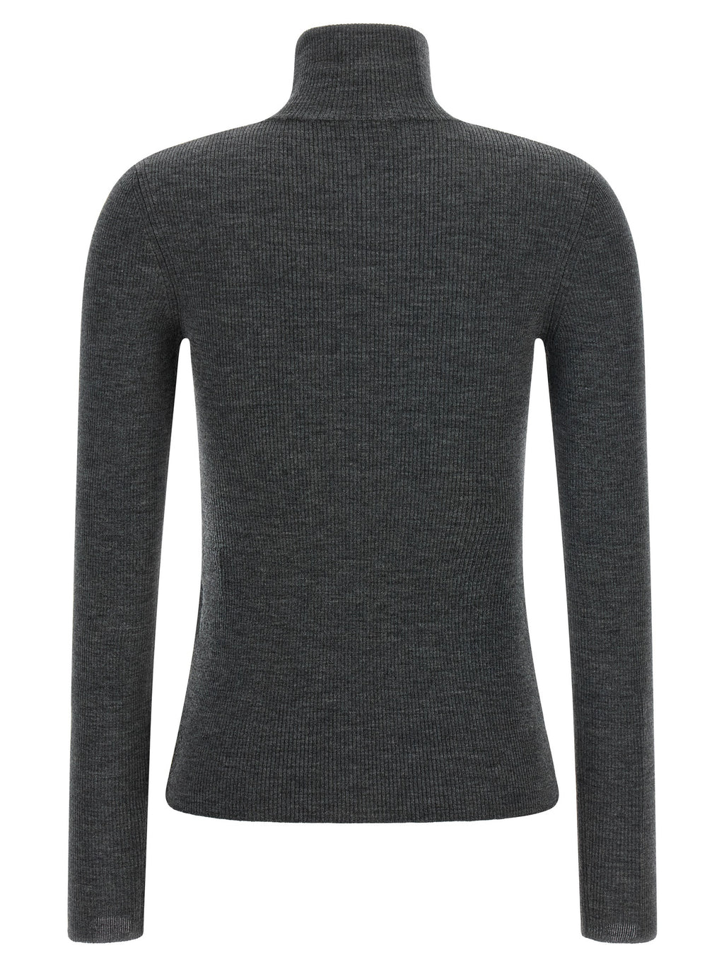 Max Mara Gray Virgin Wool Cardigan