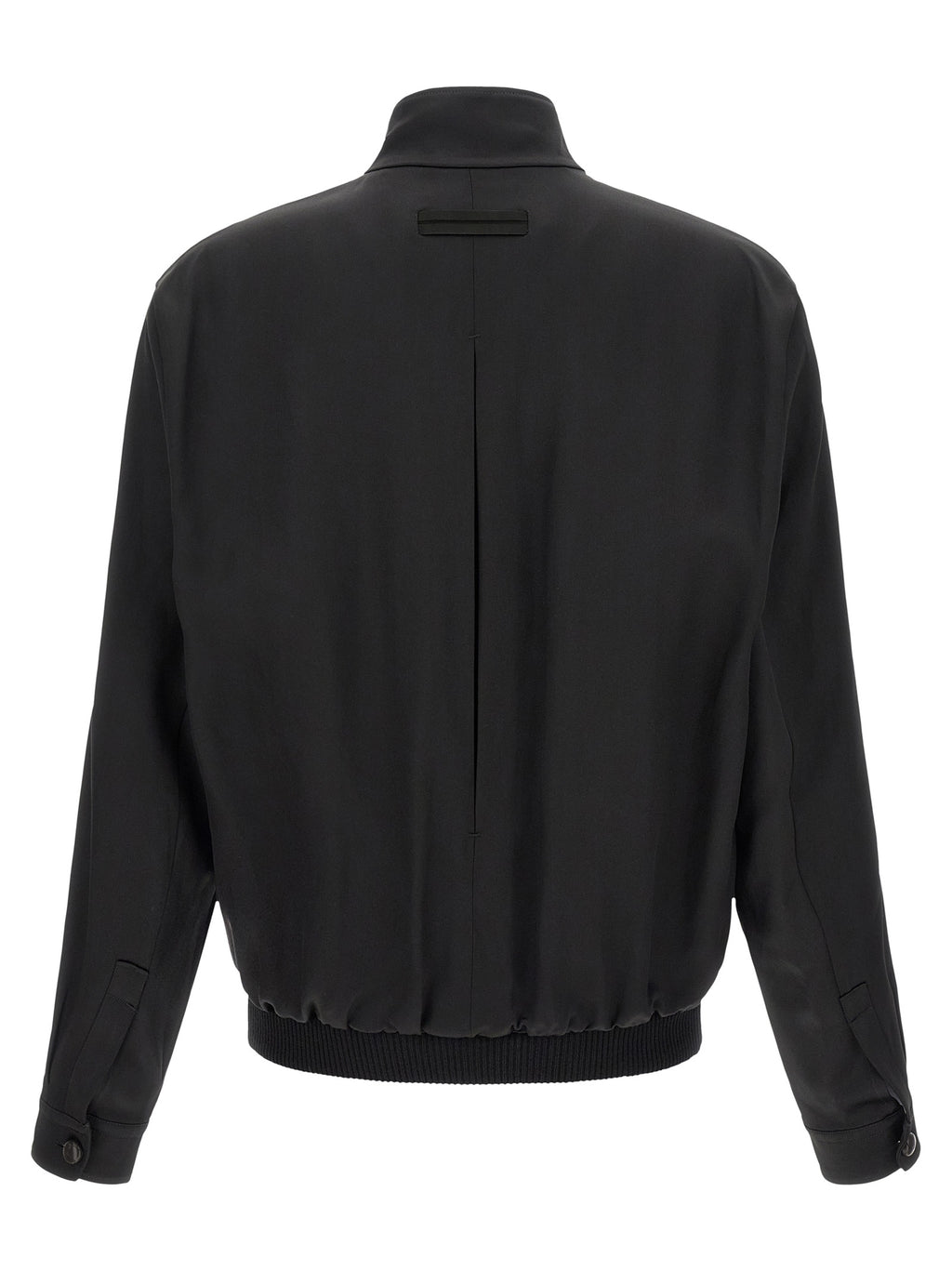 ZEGNA Black Satin Sweatshirt