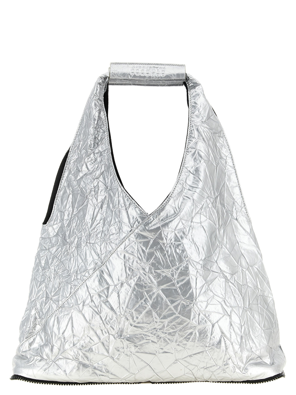 MM6 Maison Margiela Silver Polyethylene Tote Bag