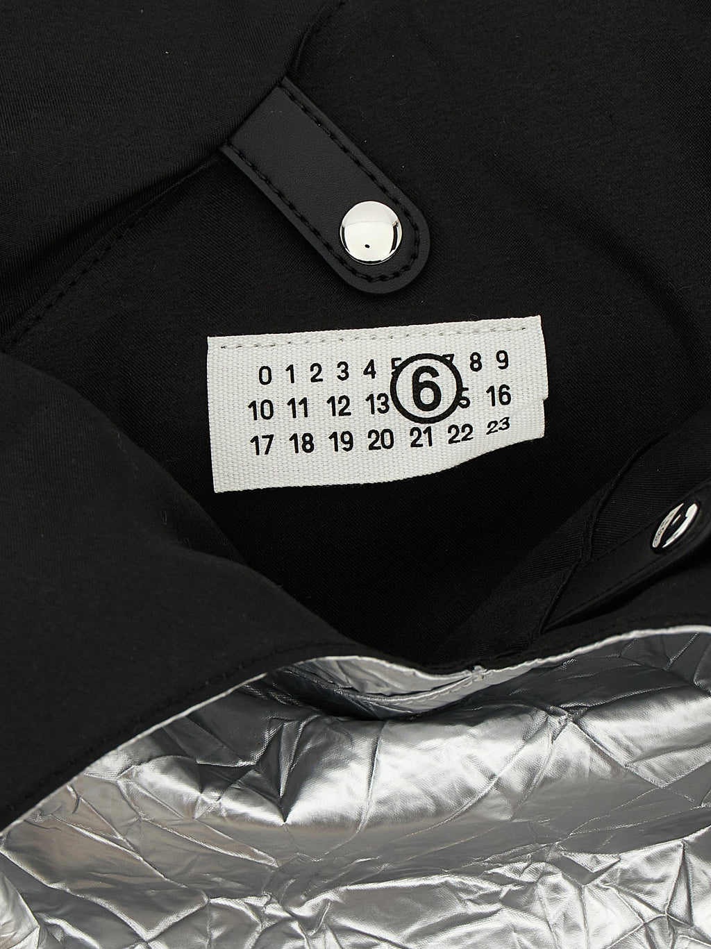 MM6 Maison Margiela Silver Polyethylene Tote Bag