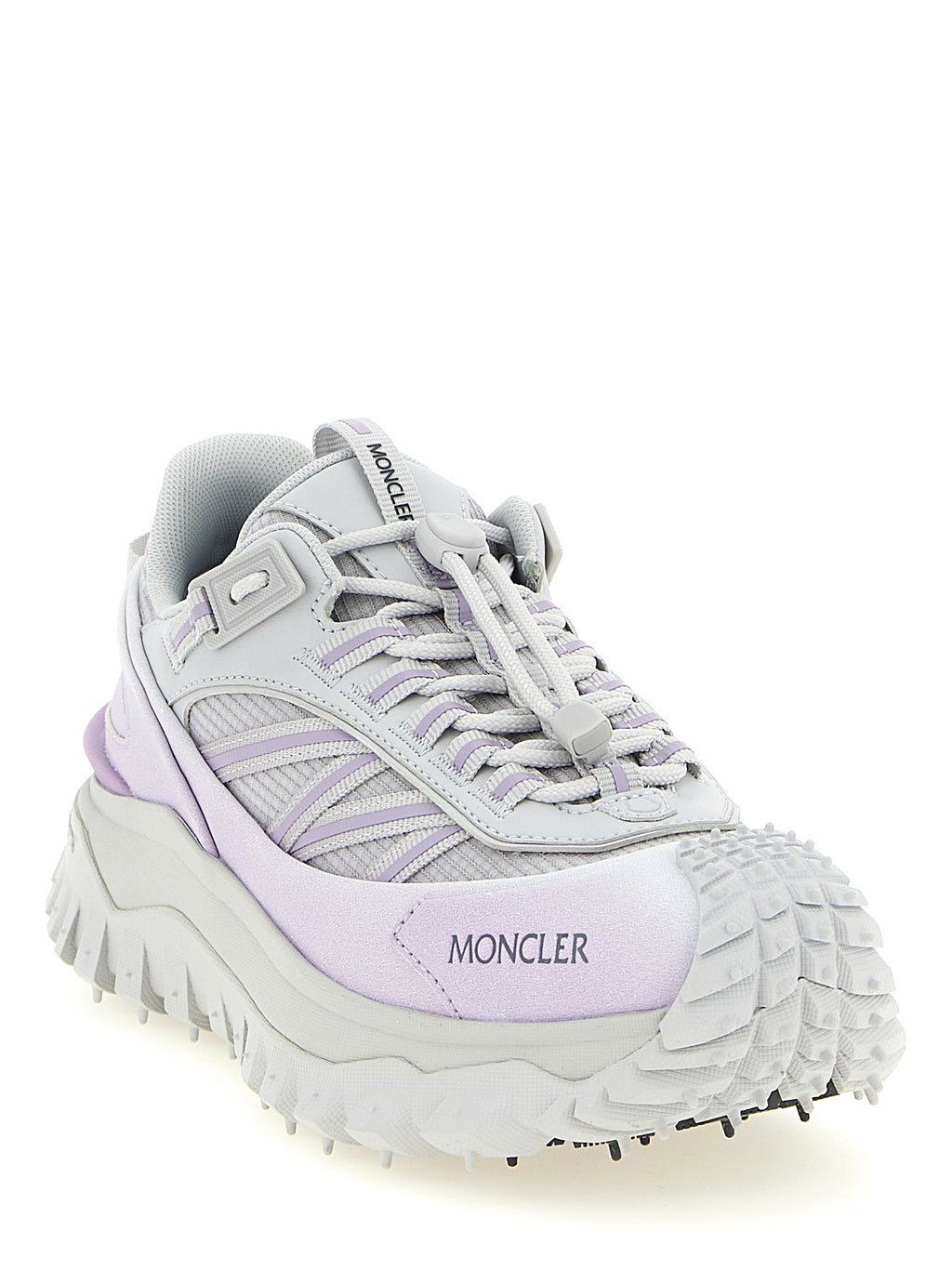 Moncler Purple Polyester Athletic Sneakers