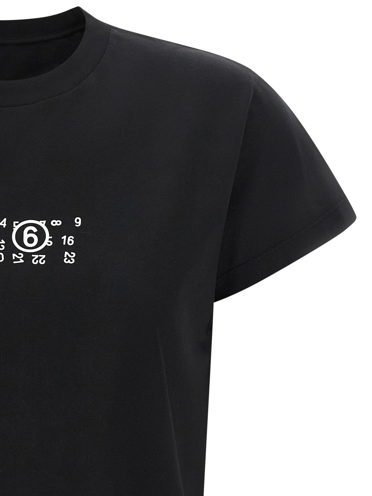 MM6 Maison Margiela Black Cotton T-Shirt