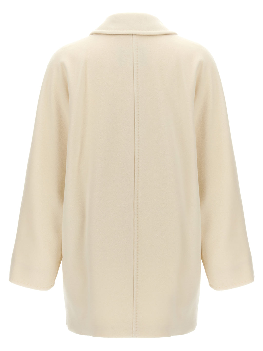 Max Mara White Virgin Wool Coat