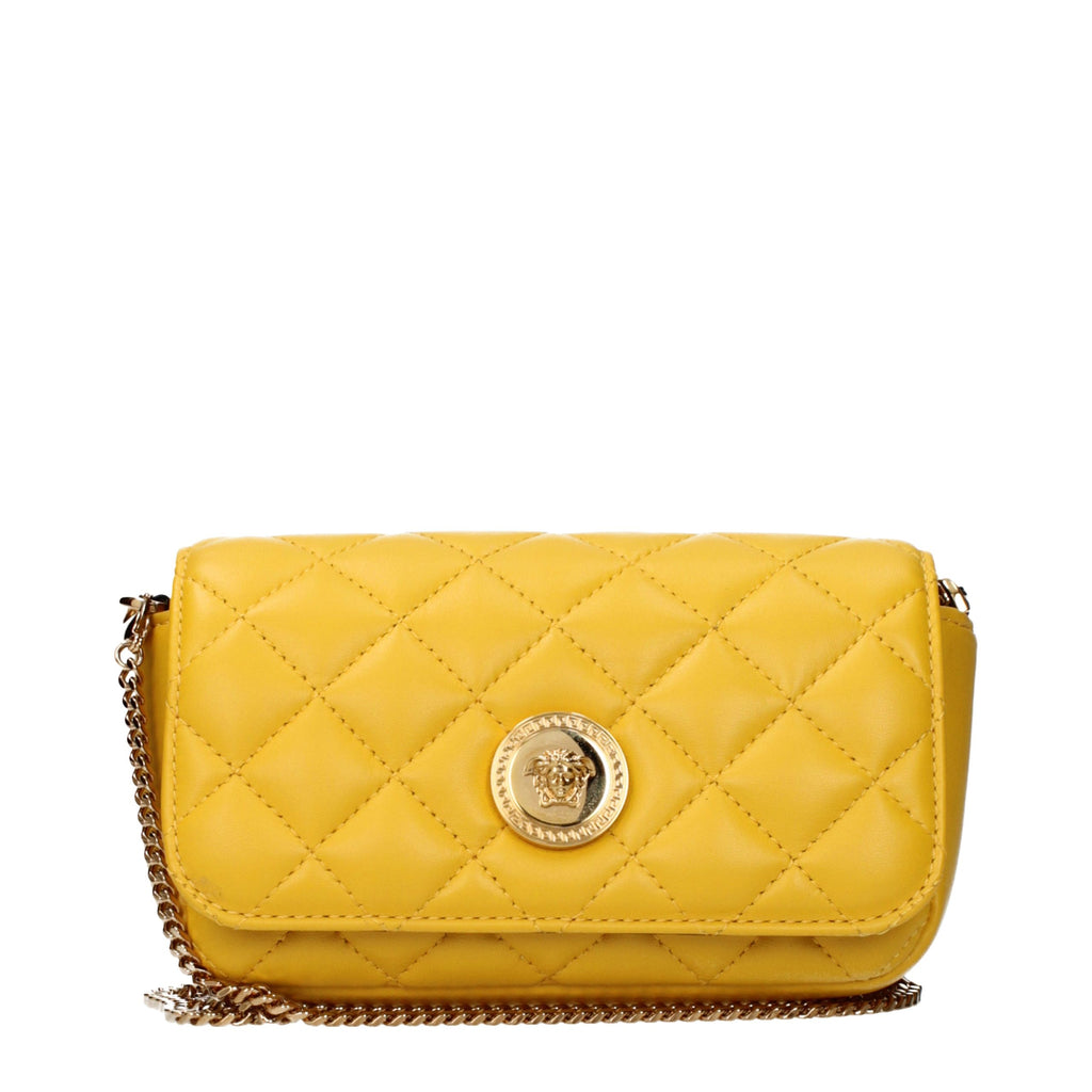 Versace Yellow Leather Crossbody Bag