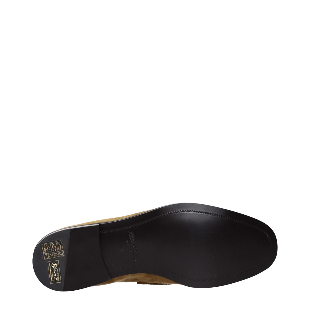 Jimmy Choo Brown Leather Slip-On Loafers