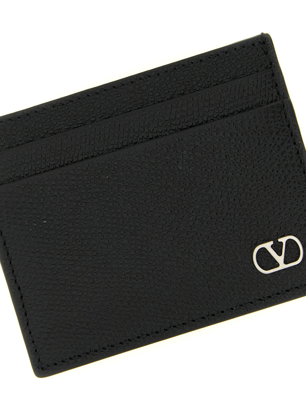 Valentino Garavani Black Calfskin Cardholder