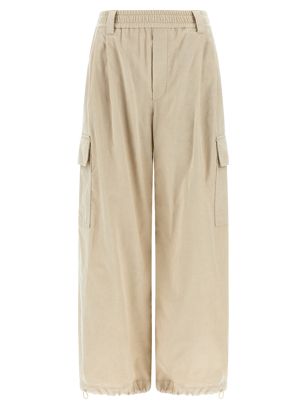 Brunello Cucinelli Beige Cotton Cargo Pants
