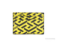 Versace La Greca Pineapple Multicolor Signature Coated Canvas Card Case Wallet
