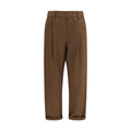 Brunello Cucinelli Brown Cotton Casual Pants