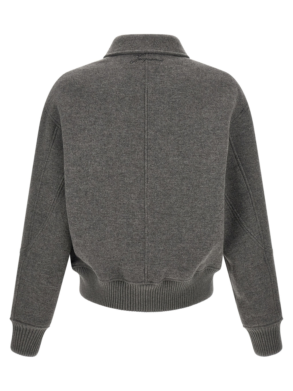 Jacquemus Gray Virgin Wool Bomber