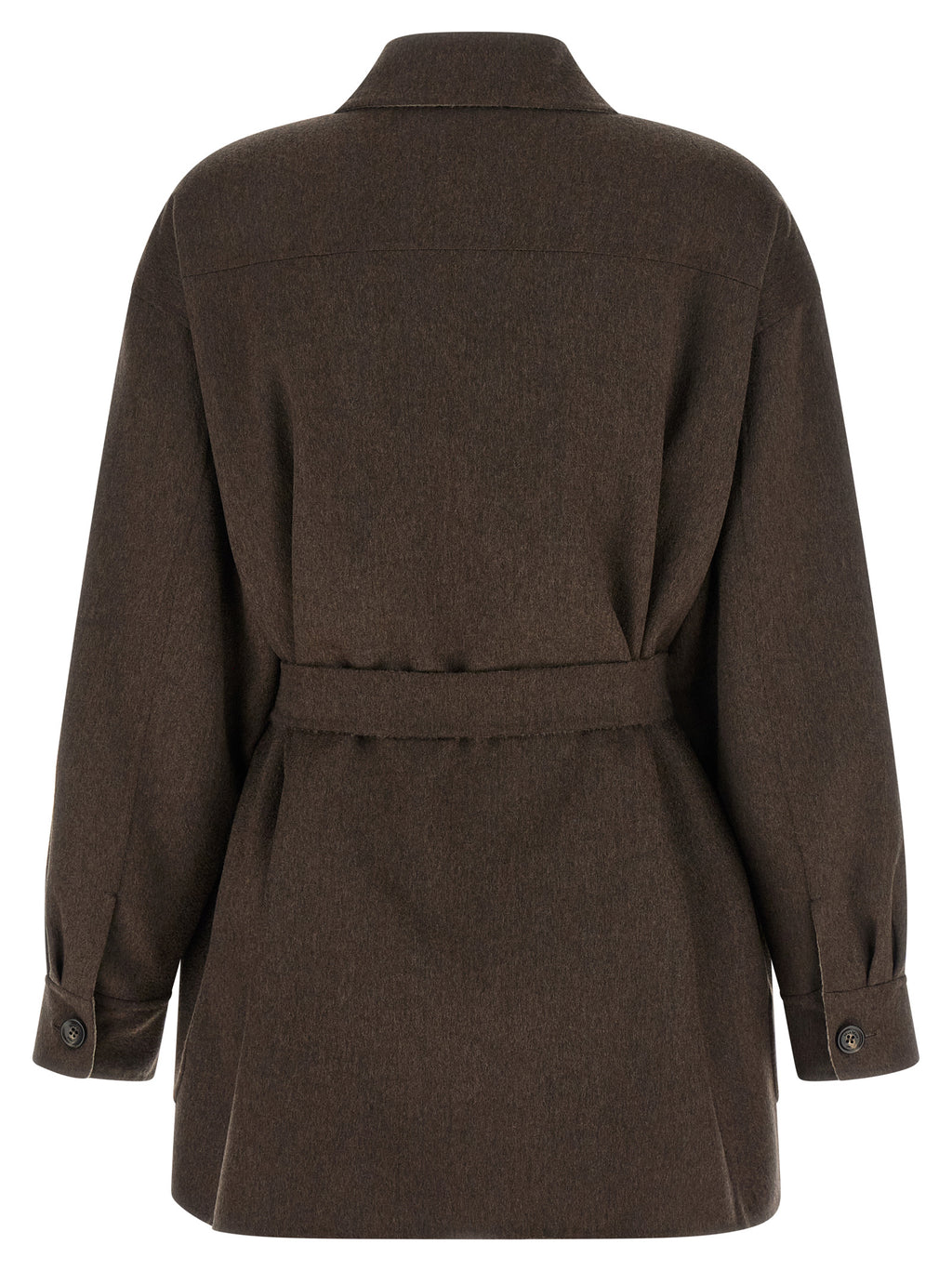 Max Mara Multicolor Cashmere Full-Length Jacket