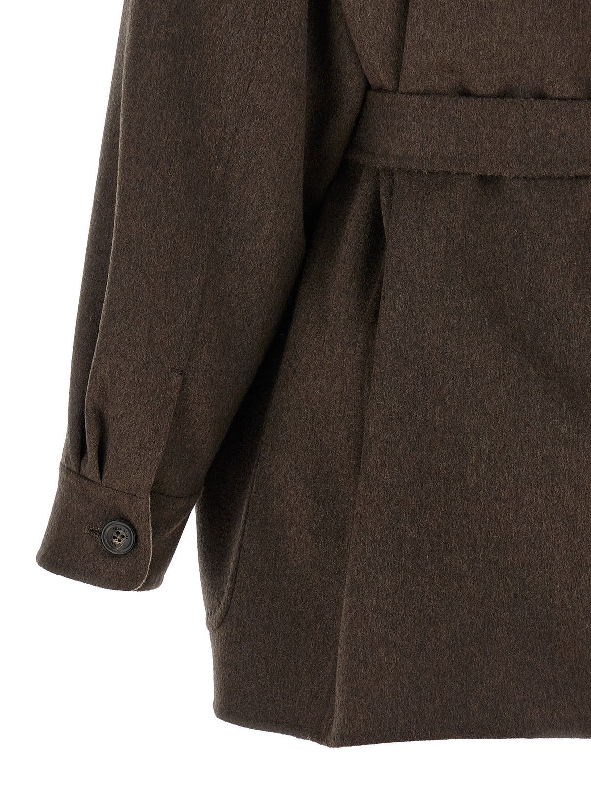 Max Mara Multicolor Cashmere Full-Length Jacket