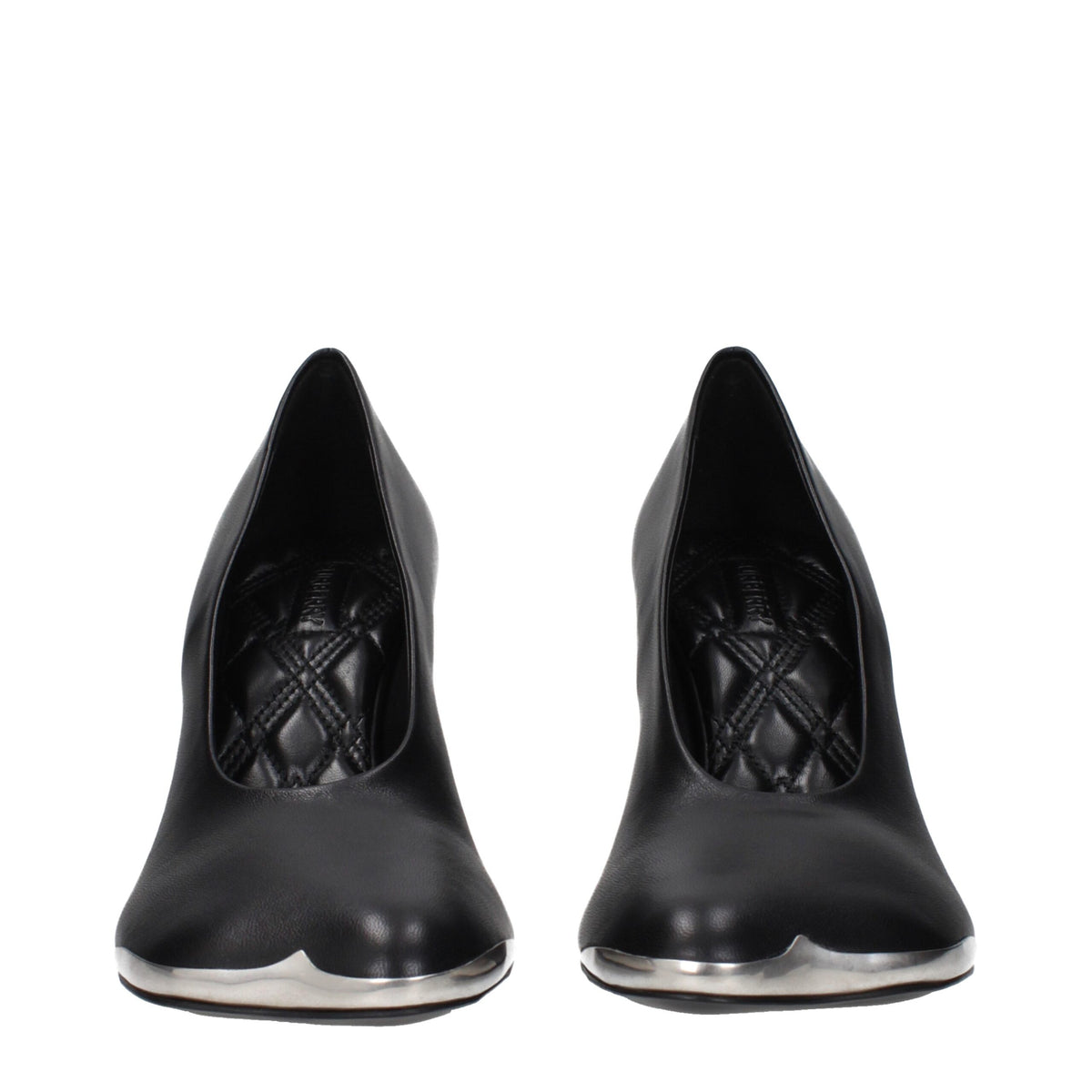 Burberry Black Leather High Heel Pumps